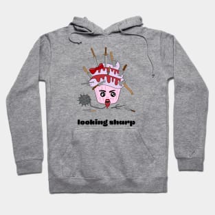 Cute and creepy Halloween cup cake - looking sharp Hoodie